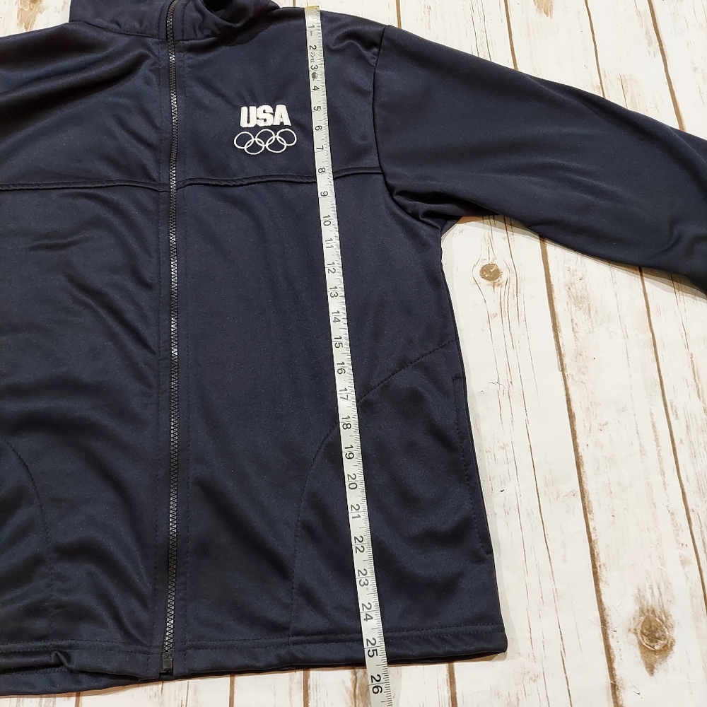 USA Olympic Navy Warmup Full Zip Jacket - Picture 11 of 13